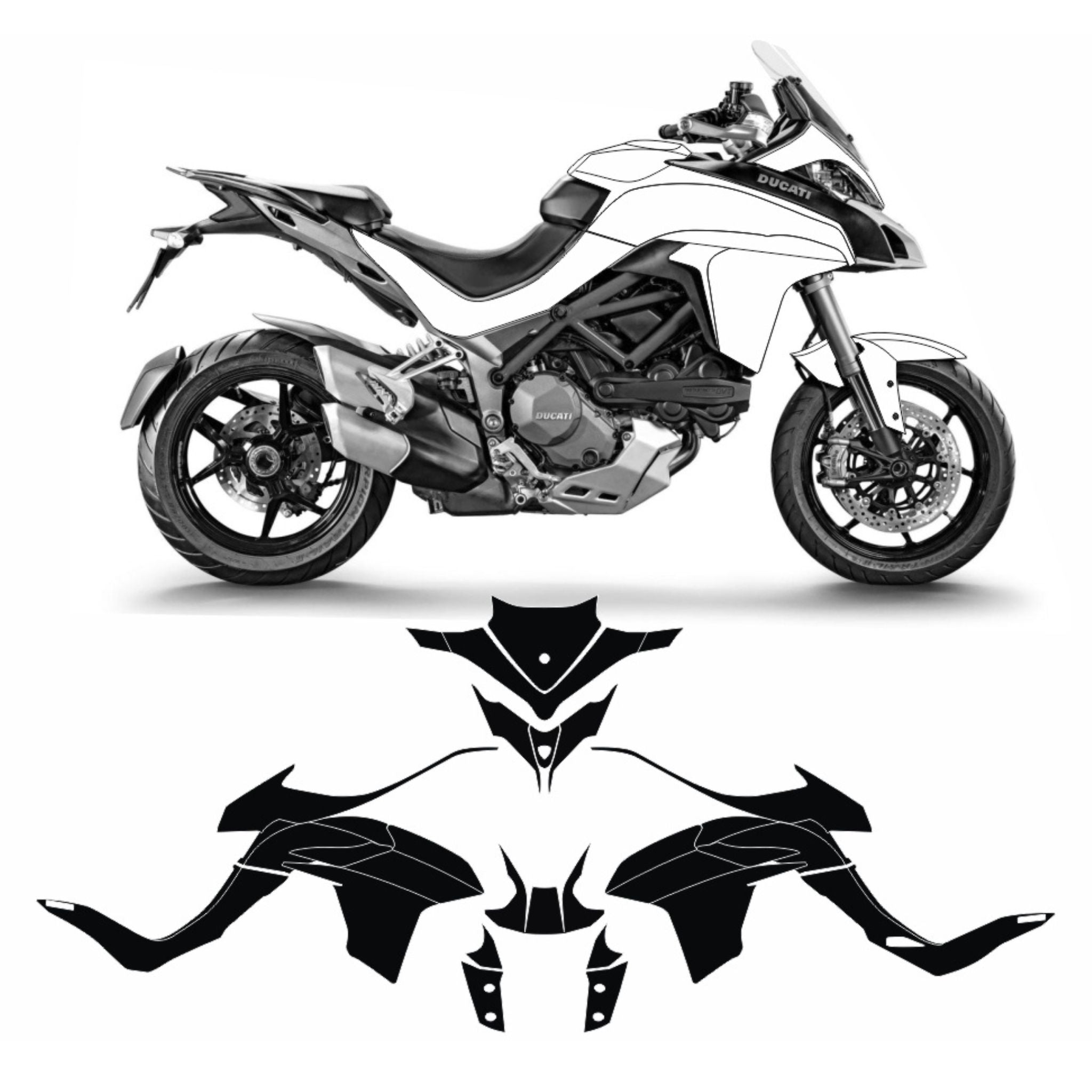 Ducati Multistrada 1260 2018+ PPF-Schutzfolien-Kit