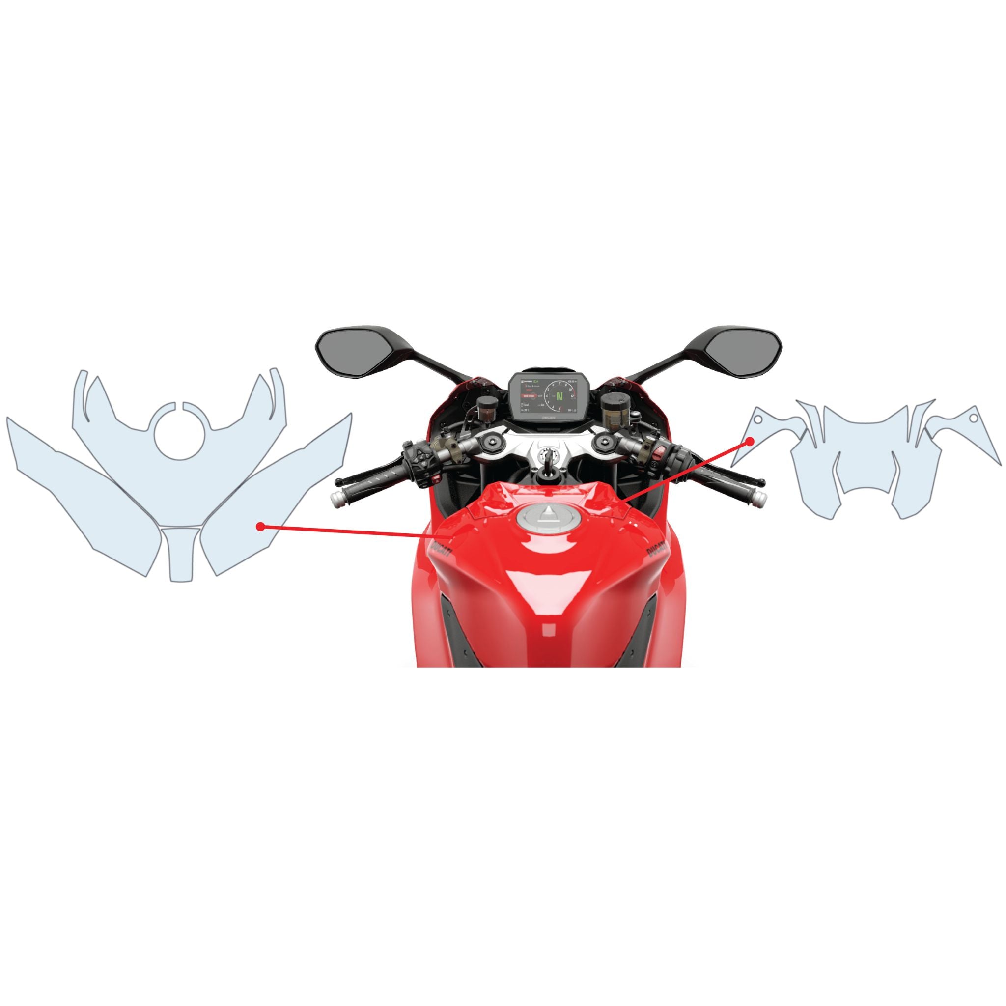 Ducati Panigale V2 2025 PPF-Schutzfolien-Kit