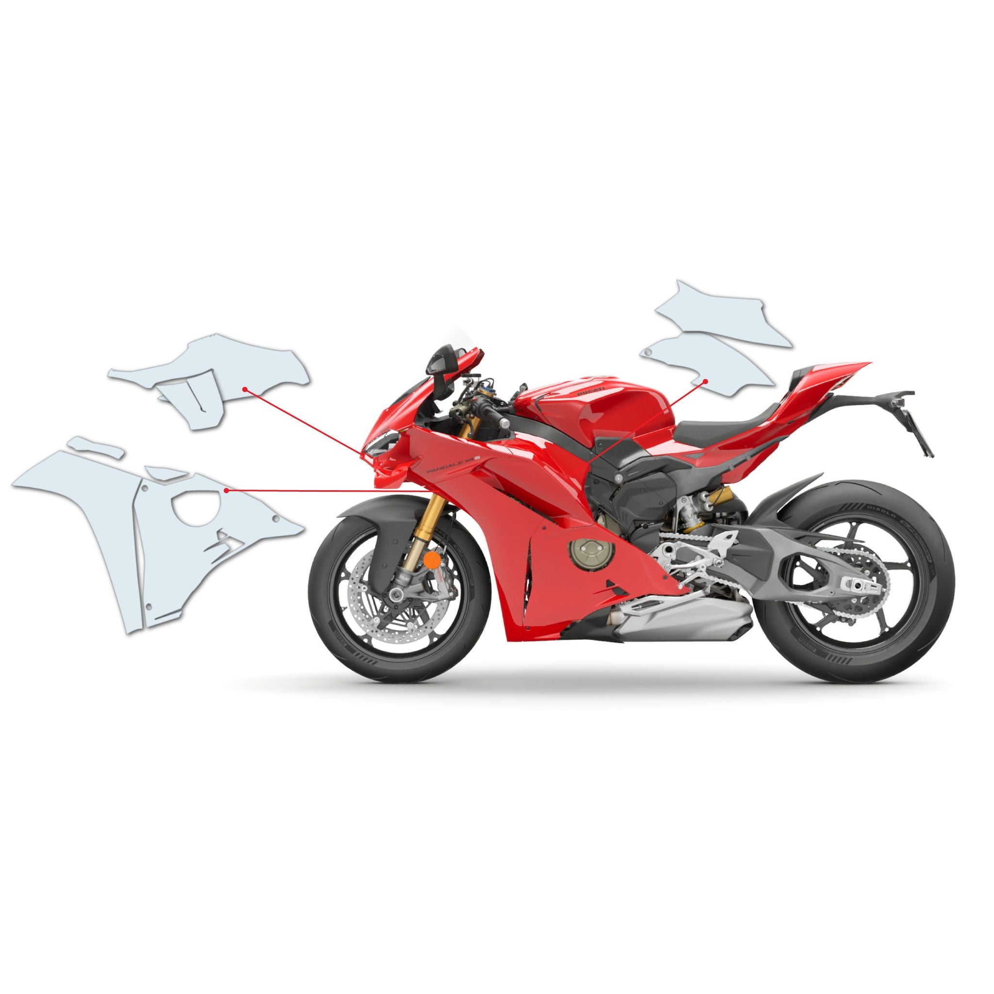 Ducati Panigale V4 2025 PPF-Schutzfolien-Kit