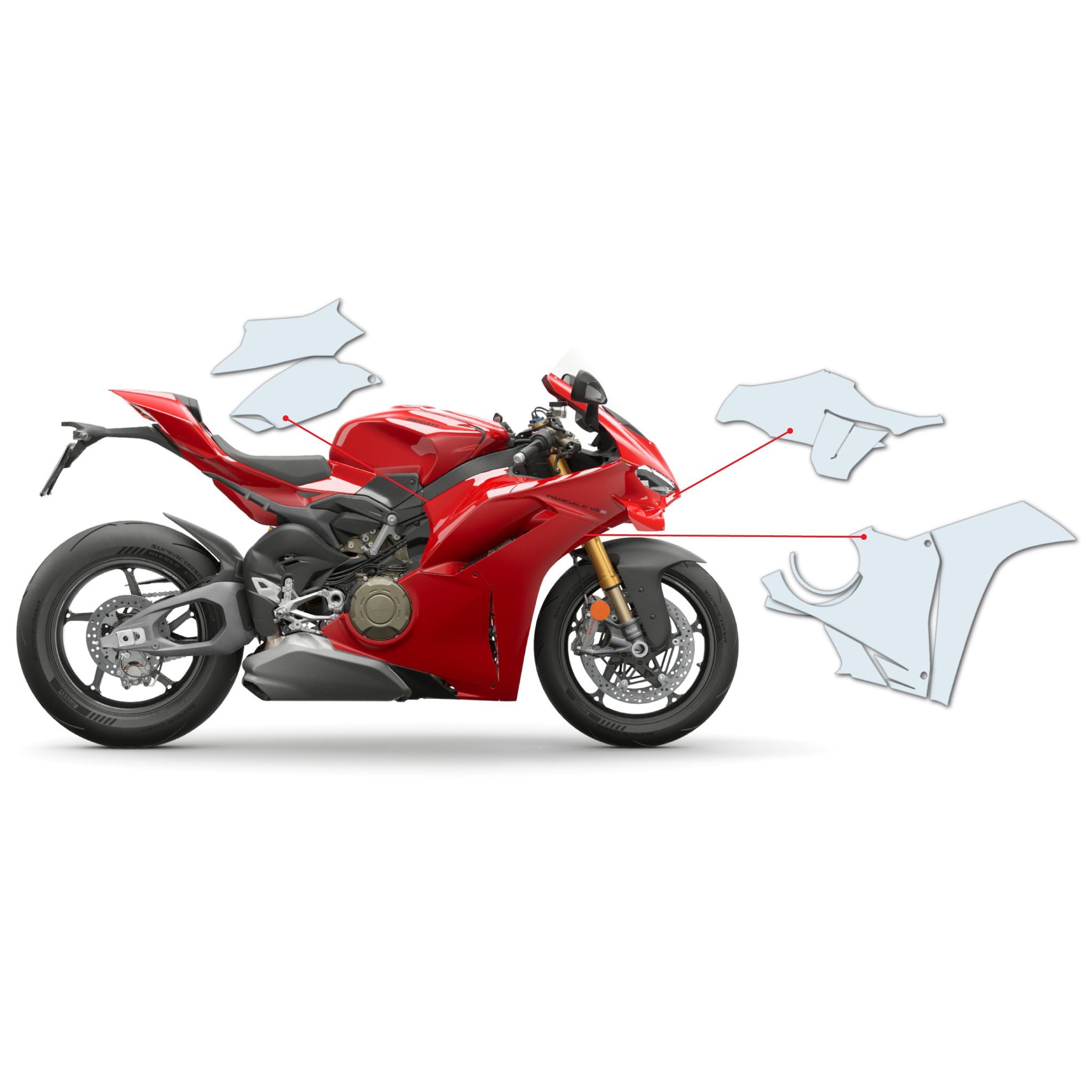 Ducati Panigale V4 2025 PPF-Schutzfolien-Kit