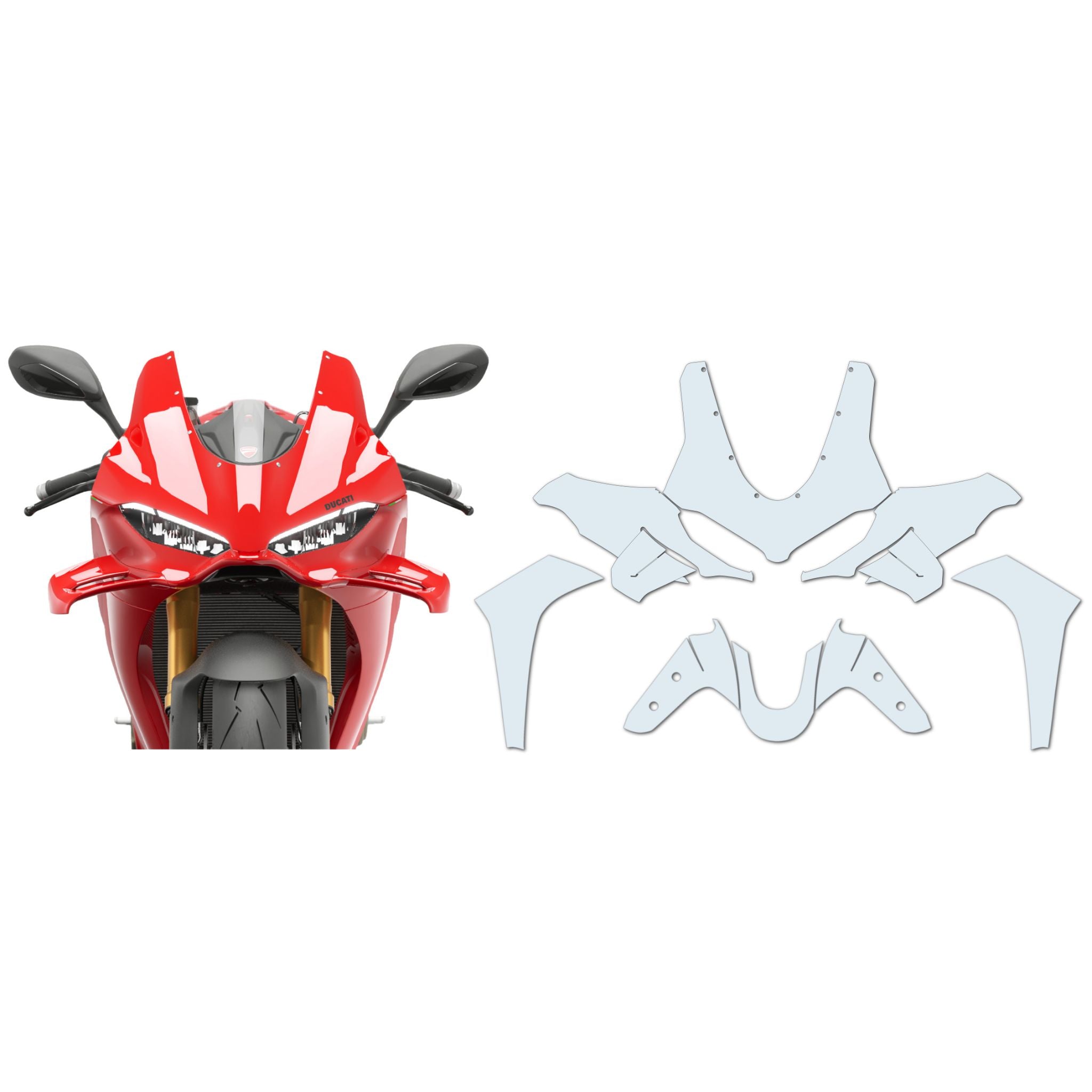 Ducati Panigale V4 2025 PPF-Schutzfolien-Kit