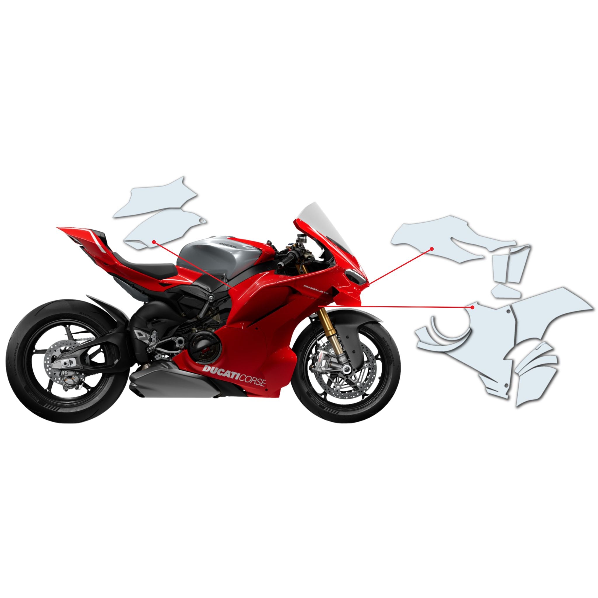 Ducati Panigale V4 R 2026 PPF-Schutzfolien-Kit