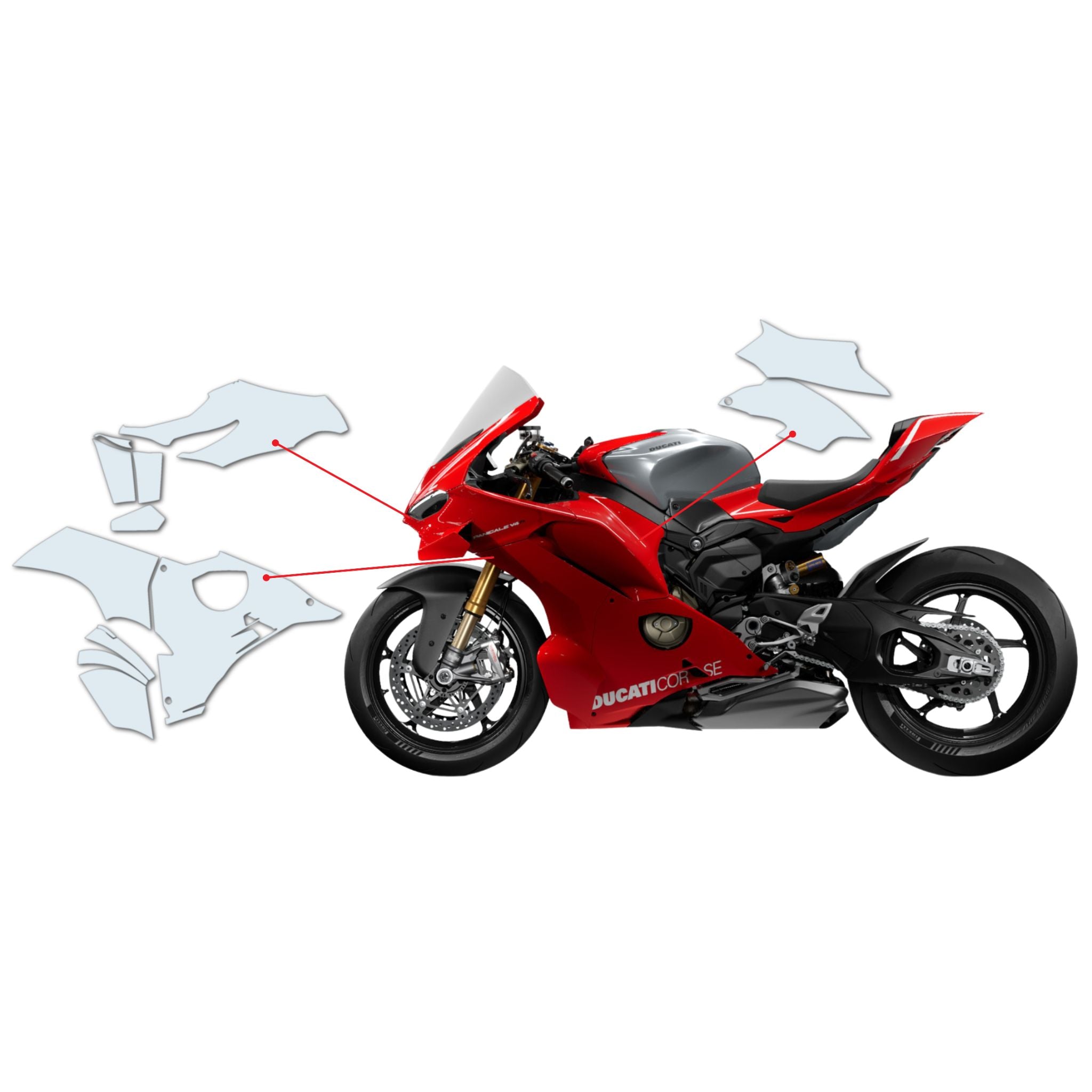 Ducati Panigale V4 R 2026 PPF-Schutzfolien-Kit